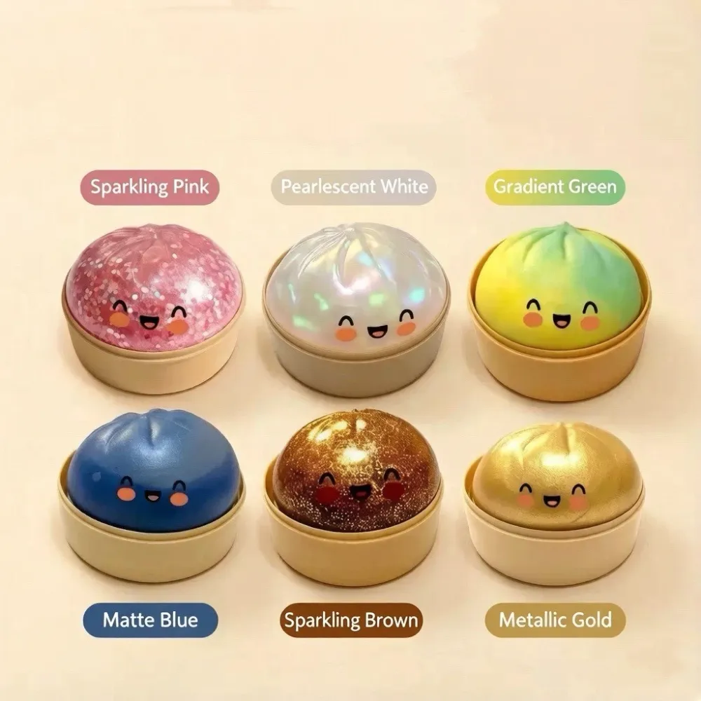 Mystery Squishy Bun Dumpling Glitter Limited Edition