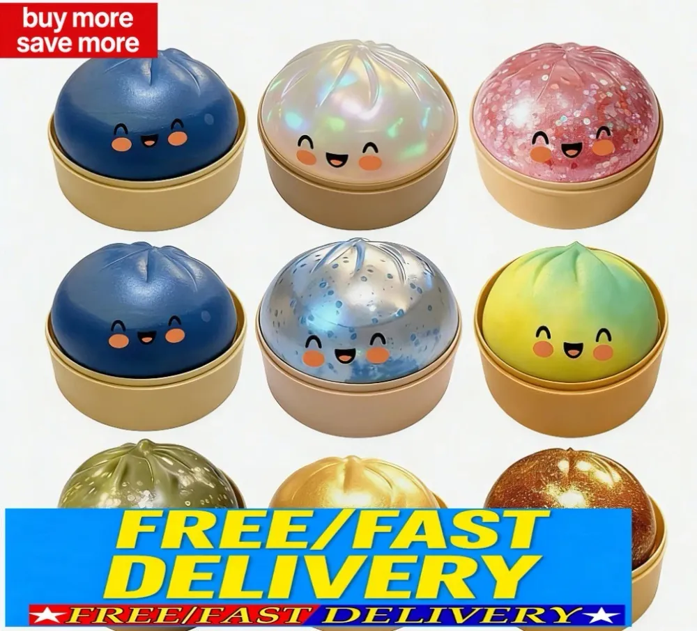 Mystery Squishy Bun Dumpling Rare Glitter Limited Edition