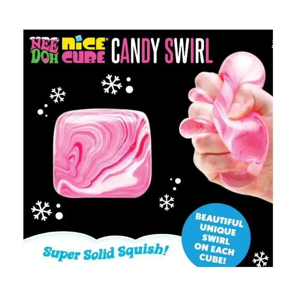 Nee Doh Candy Swirl Nice Cube Squishy Fidget Toy — photo 3