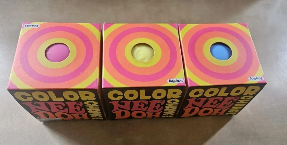 Nee-Doh Color Changing Stress Balls Lot of 3