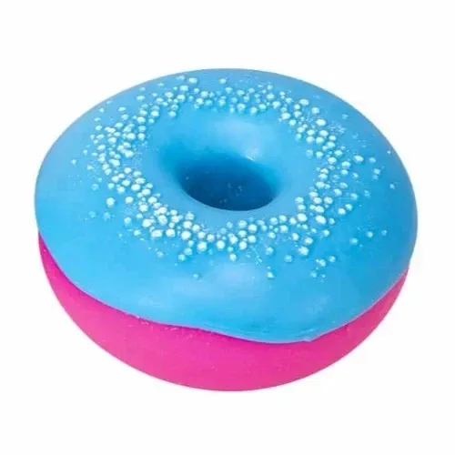 Nee-Doh DohNut Squishy Stress Ball Sugar Donut Blue