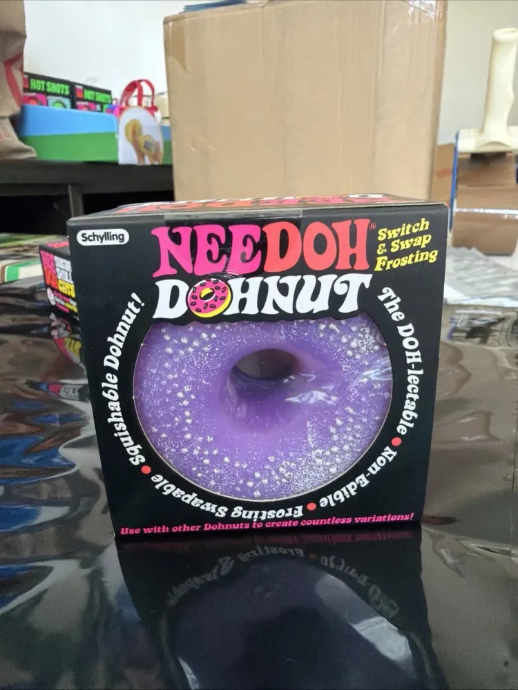 Nee Doh DohNut Purple Sugar Donut Squishy
