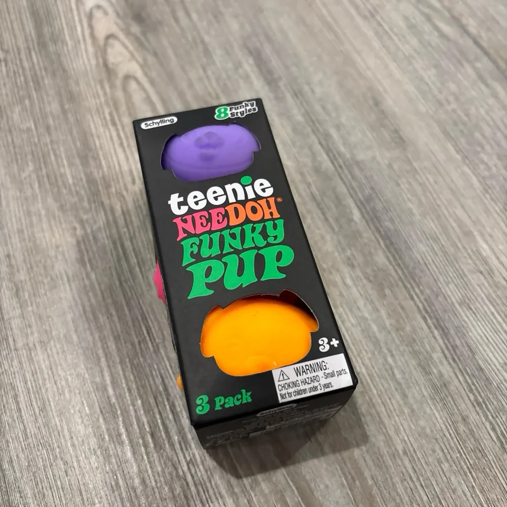 Nee-Doh Funky Pups Teenie 3 Pack