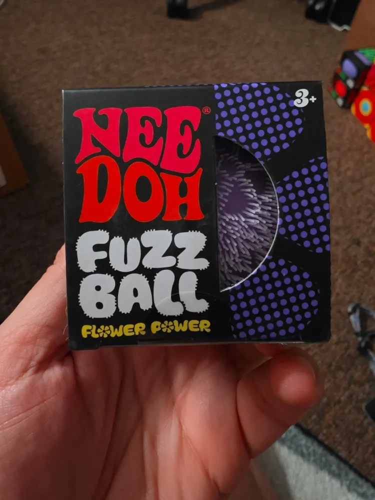 Nee-Doh Fuzz Ball Purple Flower Power