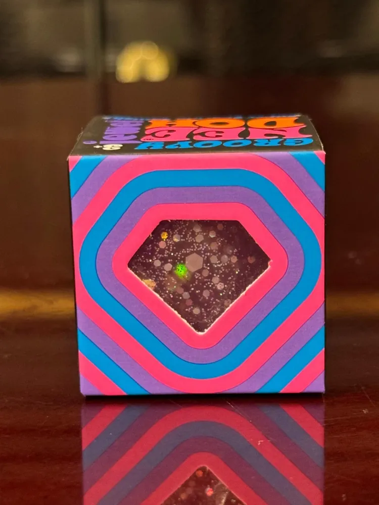 Nee Doh Groovy Jewel Purple Rare Sparkly Squishy
