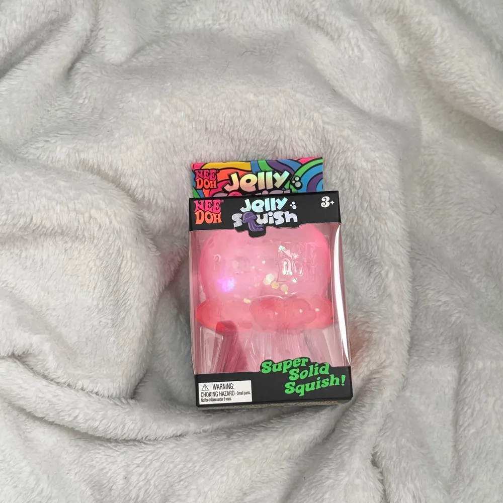 Nee-Doh Jelly Squish Jellyfish Pink