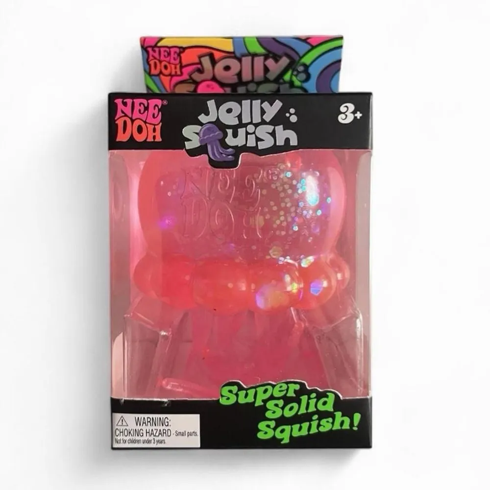 Nee-Doh Jelly Squish Jellyfish Pink — photo 2