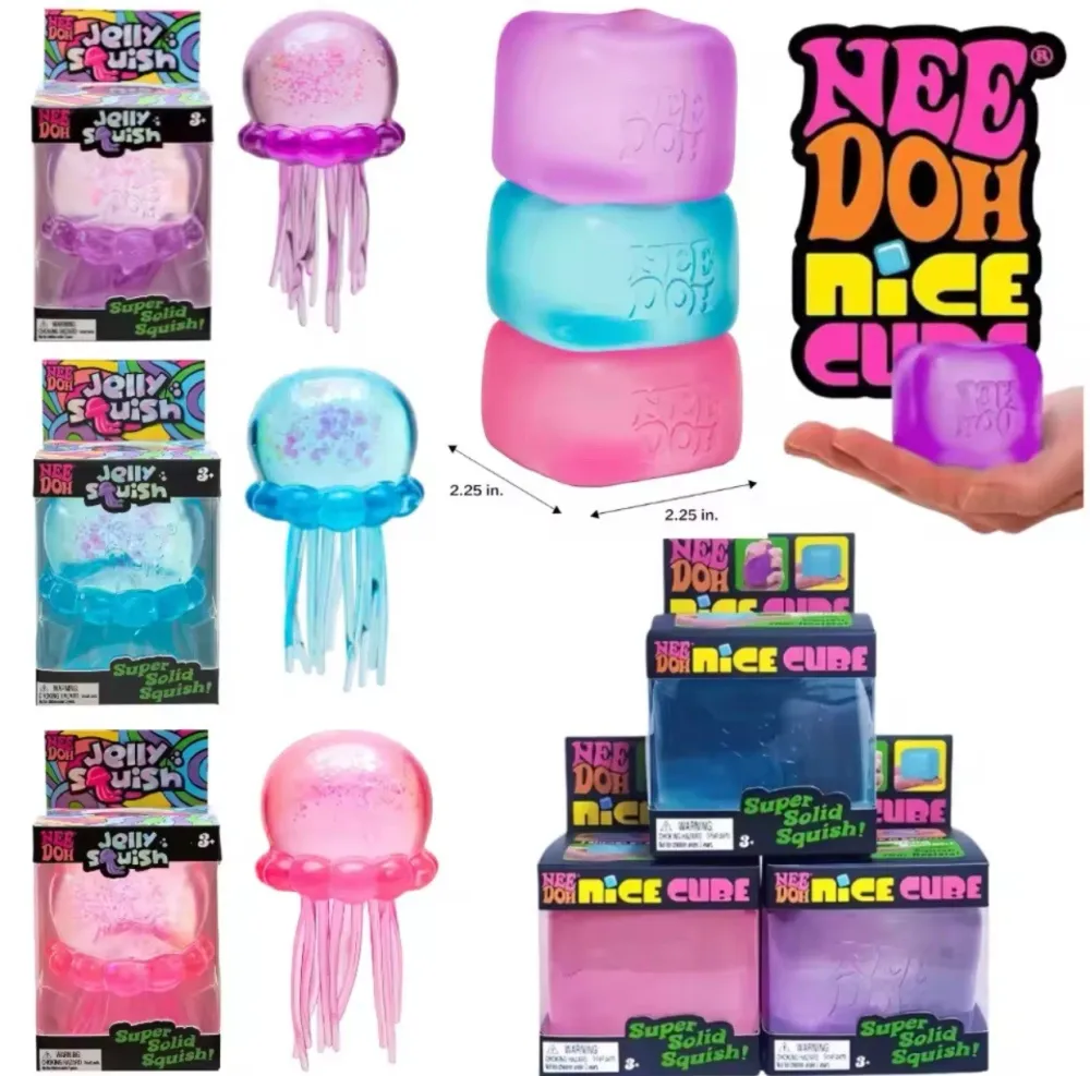 Nee-Doh Jelly Squish Jellyfish Fidget Toy
