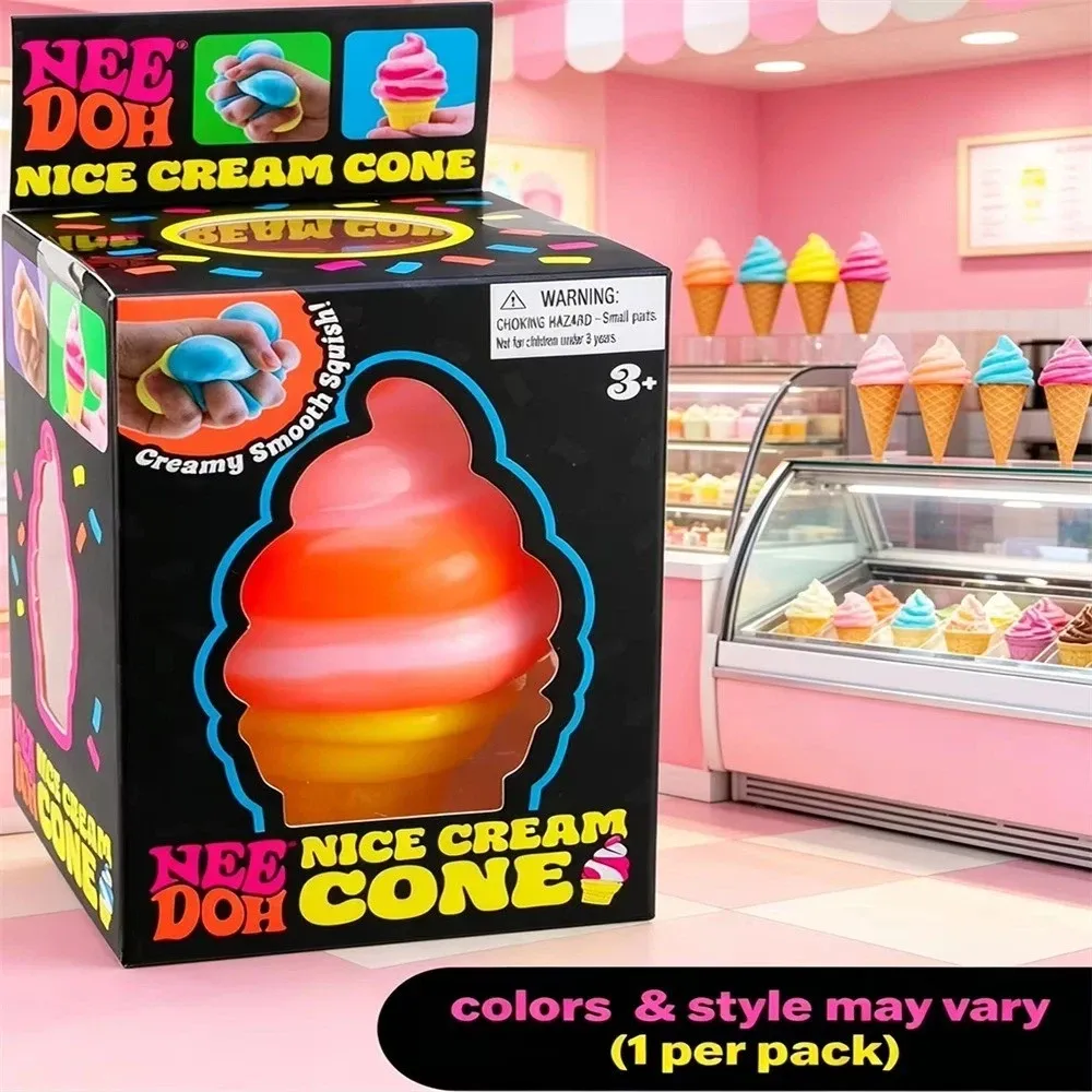 Nee-Doh Nice Cream Cone Ice Cream Swirl Pink — photo 2