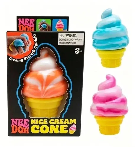 Nee-Doh Nice Cream Cone Pink Ice Cream Squishy — photo 3
