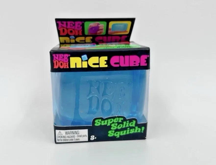 Nee Doh Nice Cube Blue Squishy