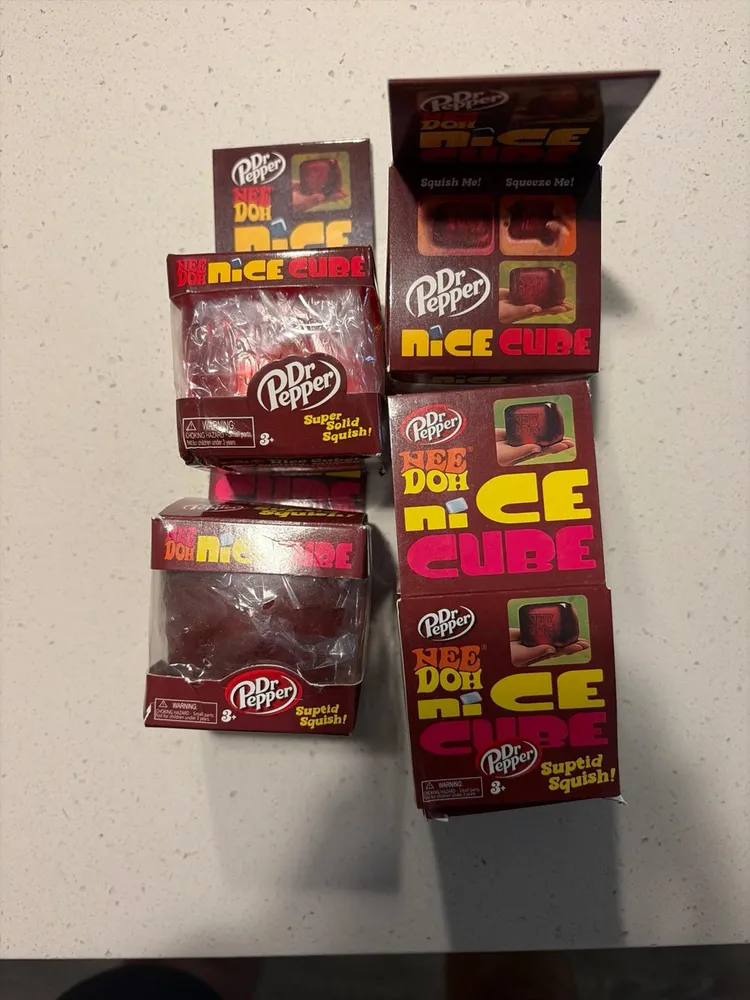 Nee-Doh Nice Cube Dr Pepper Lot of 22