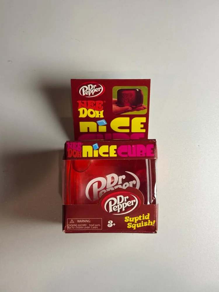 Nee-Doh Nice Cube Dr Pepper Red