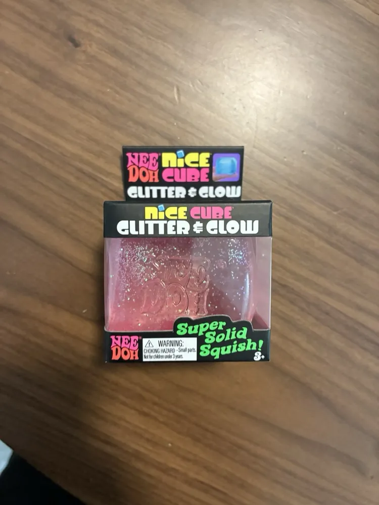 Nee-Doh Nice Cube Glow in the Dark Blue — photo 2