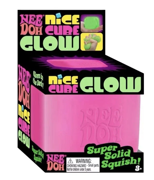 Nee-Doh Nice Cube Glow in the Dark Blue — photo 3