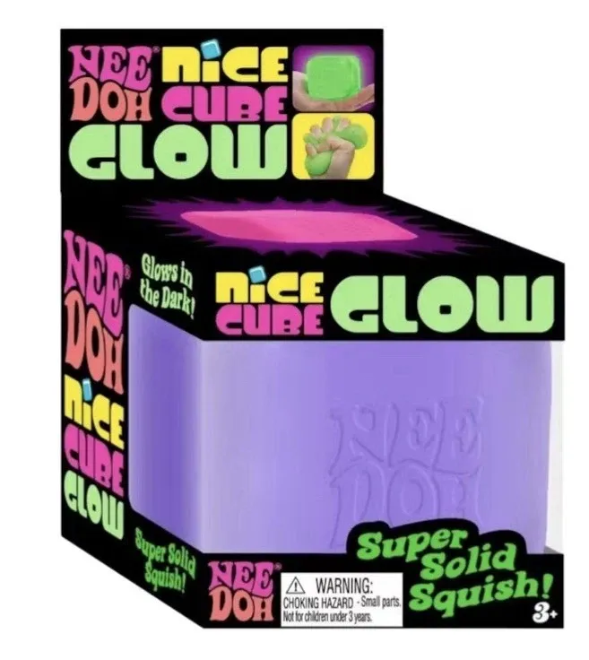 Nee-Doh Nice Cube Glow in the Dark Blue — photo 4