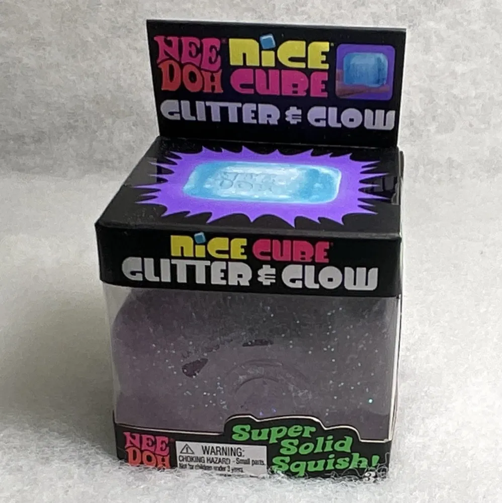 Nee-Doh Nice Cube Glow in the Dark Blue — photo 6