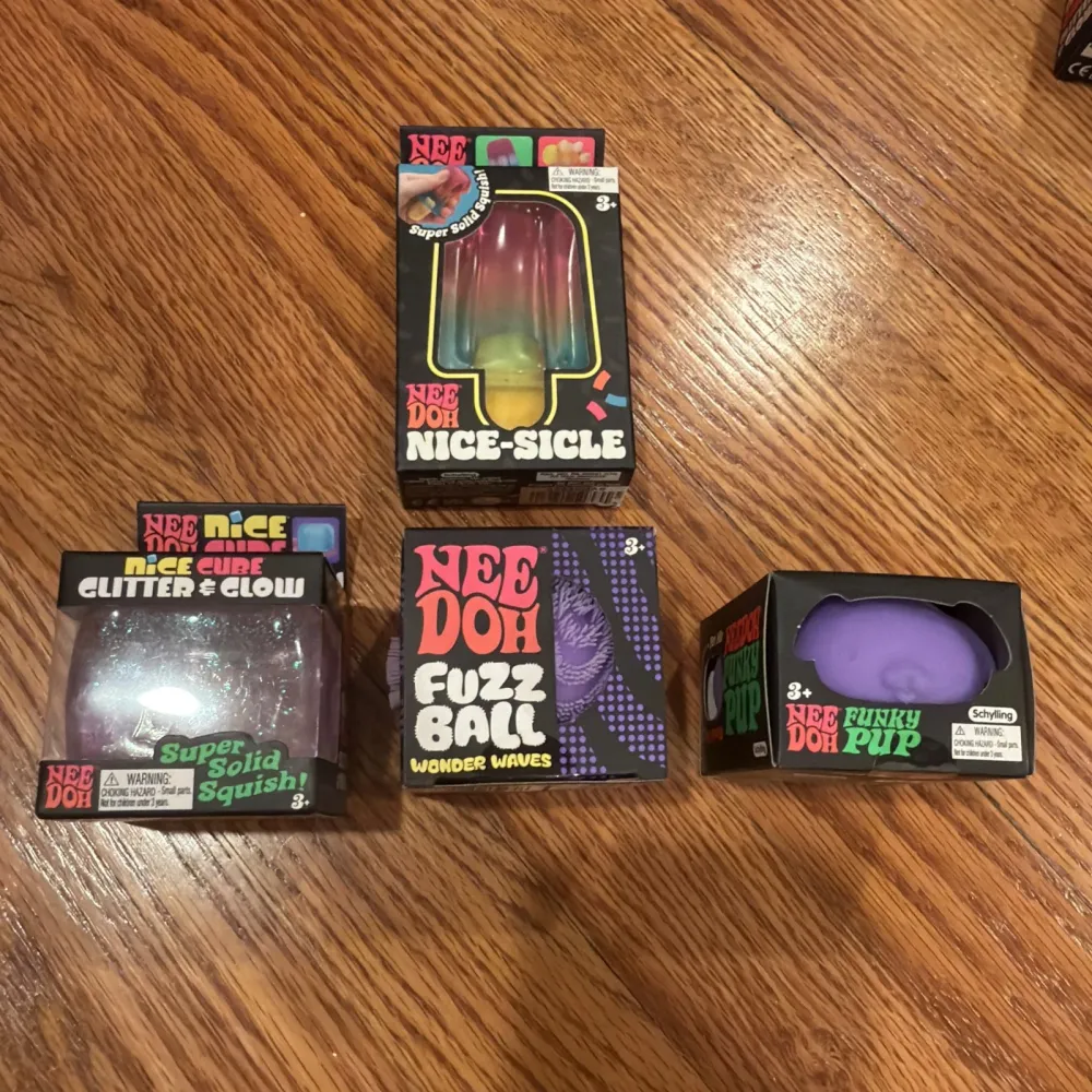 Nee Doh Nice Cube GLOW Squishy Fidget Stress Ball