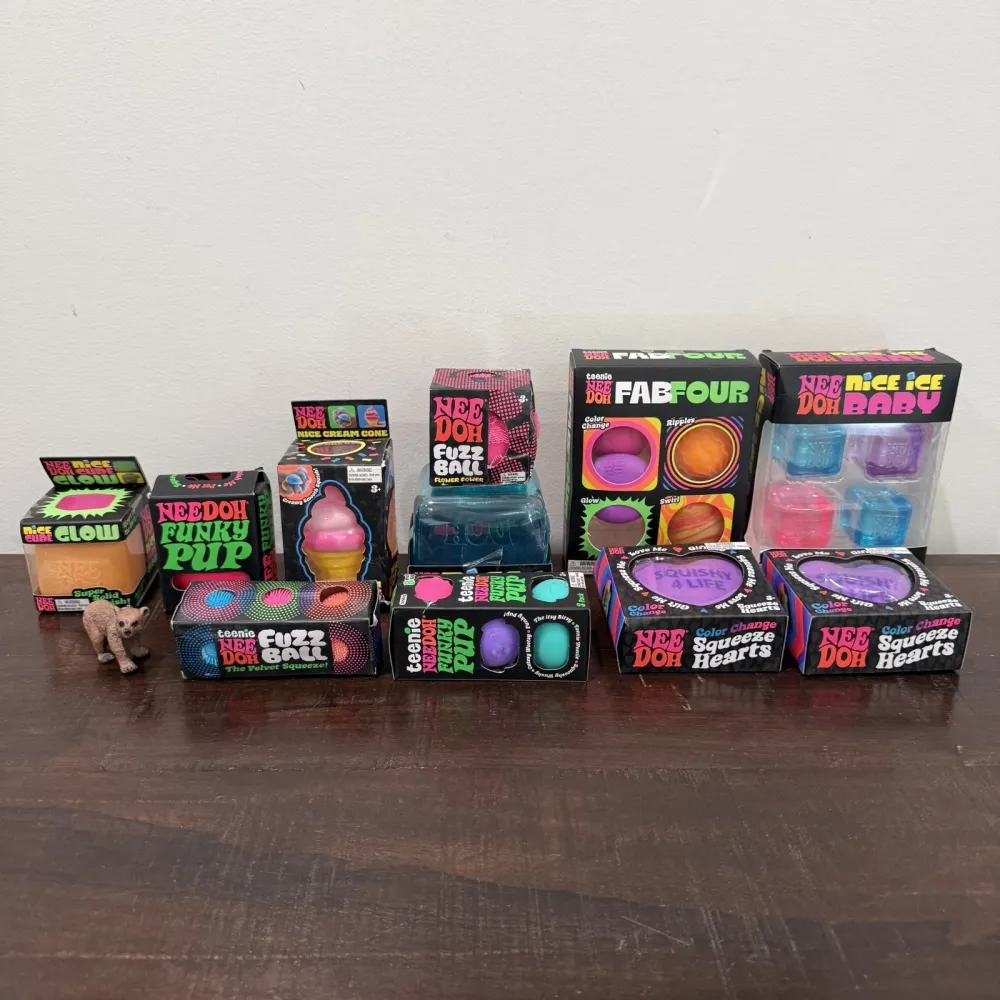 Nee Doh Nice Cube GLOW Squishy Fidget Stress Ball — photo 6