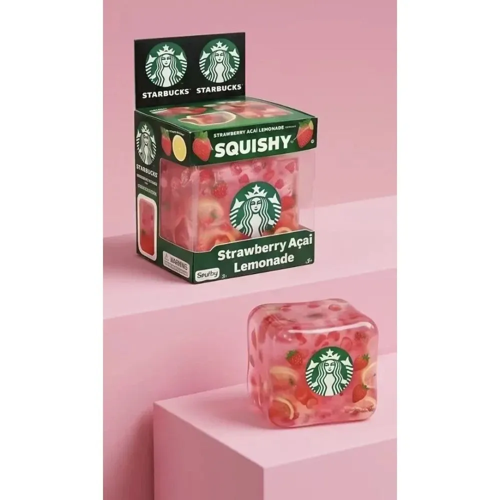 Nee-Doh Nice Cube Starbucks Strawberry Acai Lemonade