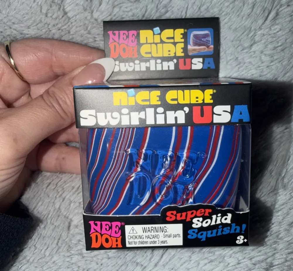 Nee-Doh Nice Cube Swirlin' (Blue/Red/White) — photo 2