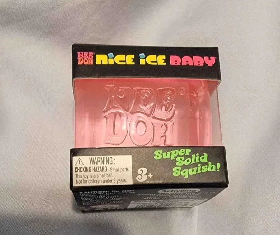 Nee-Doh Nice Ice Baby Small Cube Fidget Squish Toy