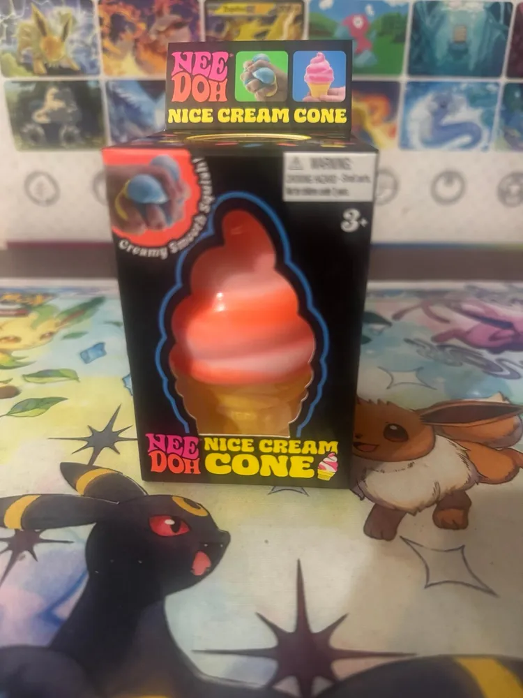 NeeDoh Orange Nice Ice Cream Cone