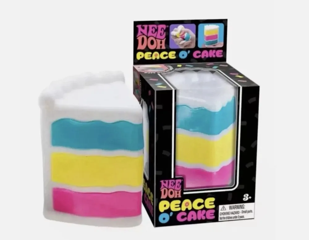 Nee-Doh Peace O' Cake Cake Slice