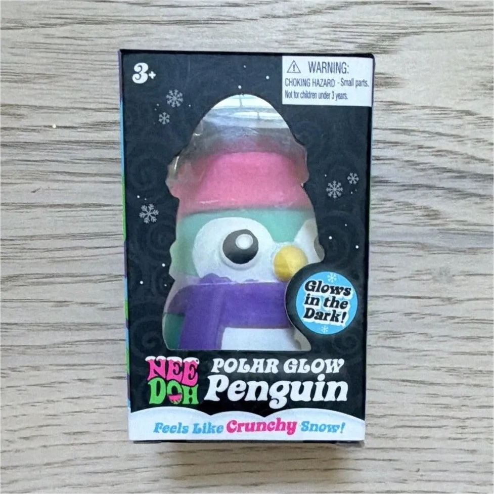 Nee-Doh Polar Glow Penguin Squishy