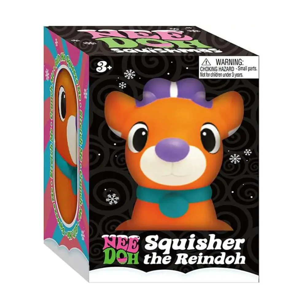Nee Doh Squishmas Squisher The Reindoh Squishy Fidget Toy