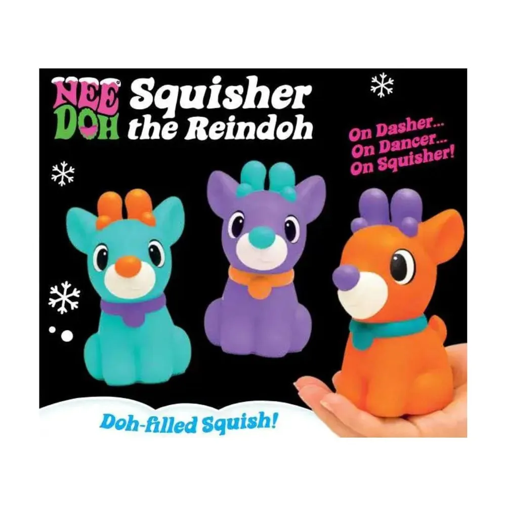 Nee Doh Squishmas Squisher The Reindoh Squishy Fidget Toy — photo 3