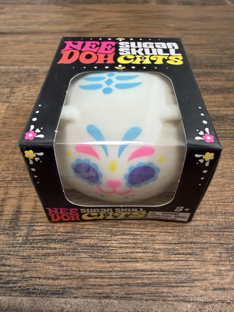Nee Doh Sugar Skull Cats Squishy Fidget Toy — photo 3