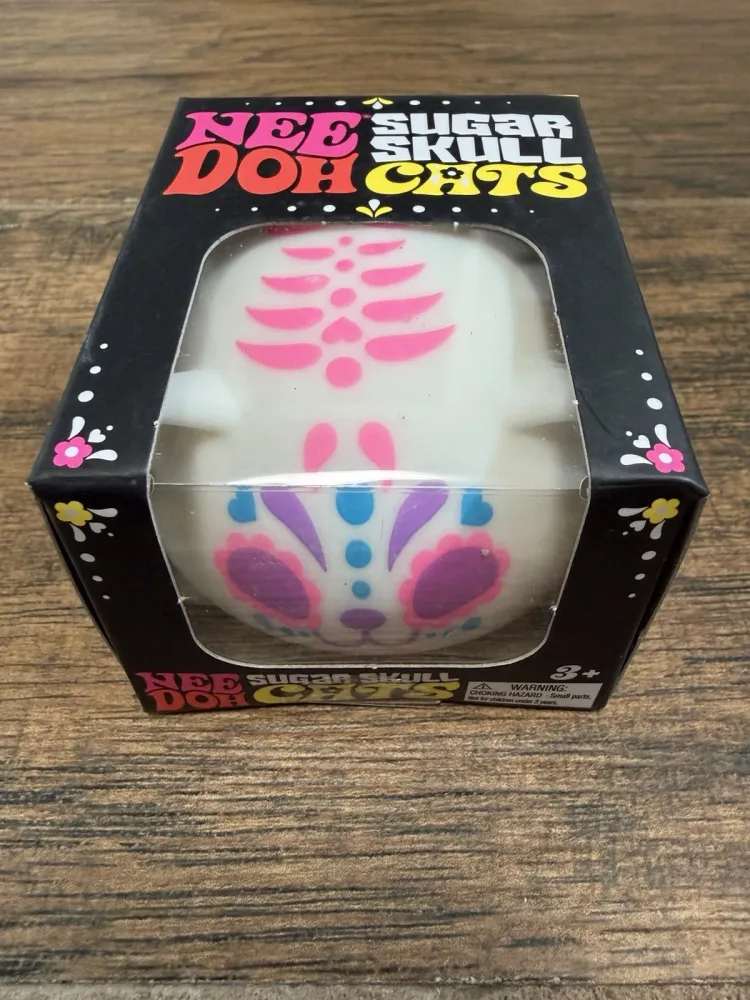 Nee Doh Sugar Skull Cats Squishy Fidget Toy — photo 4