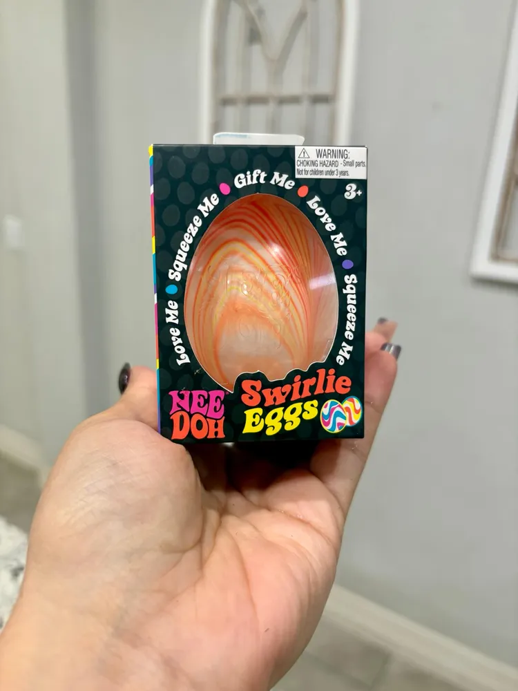 Nee-Doh Swirlie Eggs Orange Egg