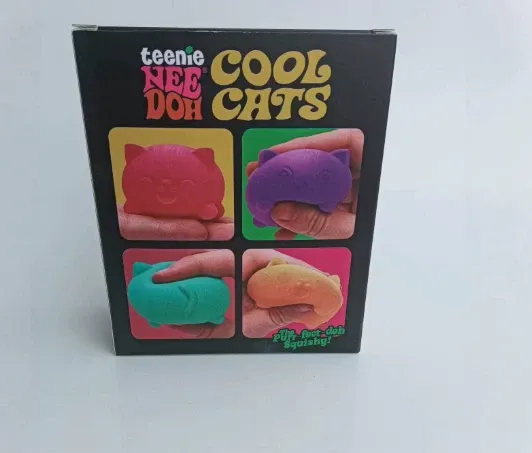 Nee Doh Teenie Cool Cats 4-Pack