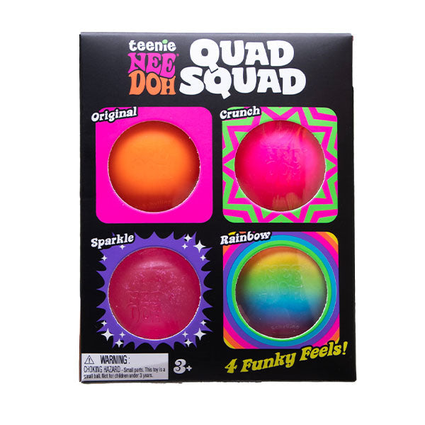 Nee Doh Teenie Quad Squad Mini Stress Balls Squishy Fidget Toys Colors Ship Assorted