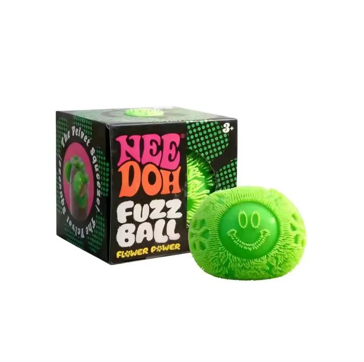 NeeDoh Fuzz Ball Flower Power Pink