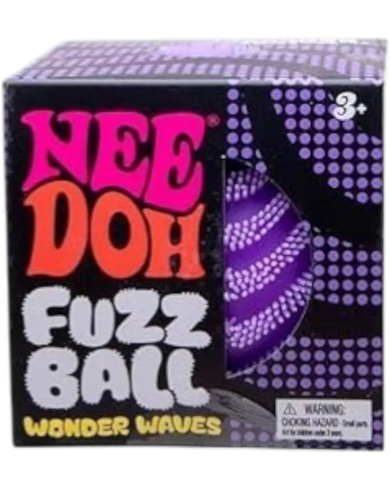 NeeDoh Fuzz Ball Wonder Waves Squishy Fidget Toy Purple