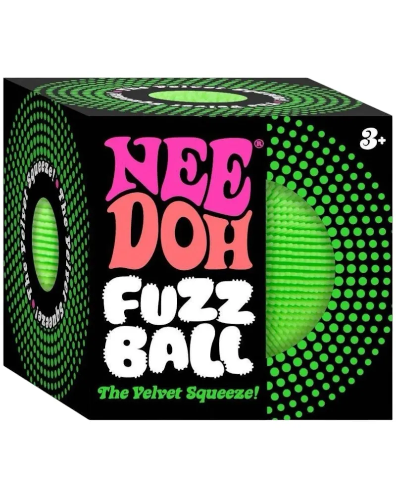 NeeDoh Fuzzball Squishy Fidget Toy Green