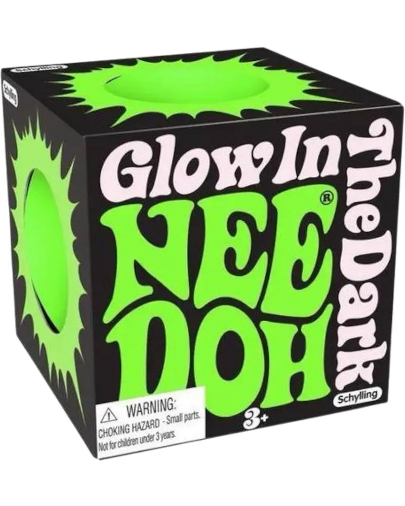 NeeDoh Glow in the Dark Squishy Fidget Toy Green
