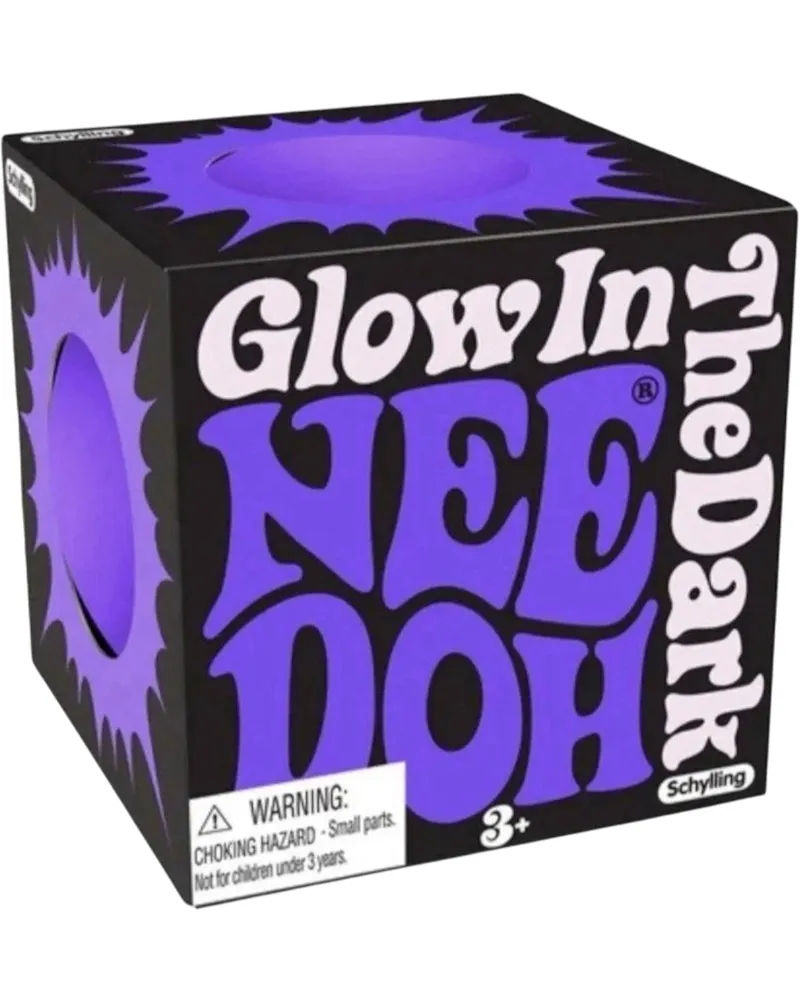 NeeDoh Glow in the Dark Squishy Fidget Toy Purple