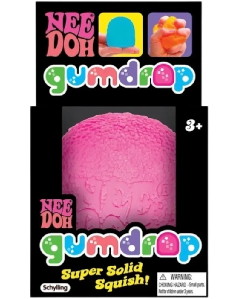 NeeDoh Gumdrop Squishy Fidget Toy Pink