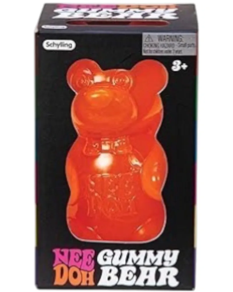NeeDoh Gummy Bear Squishy Fidget Toy Orange