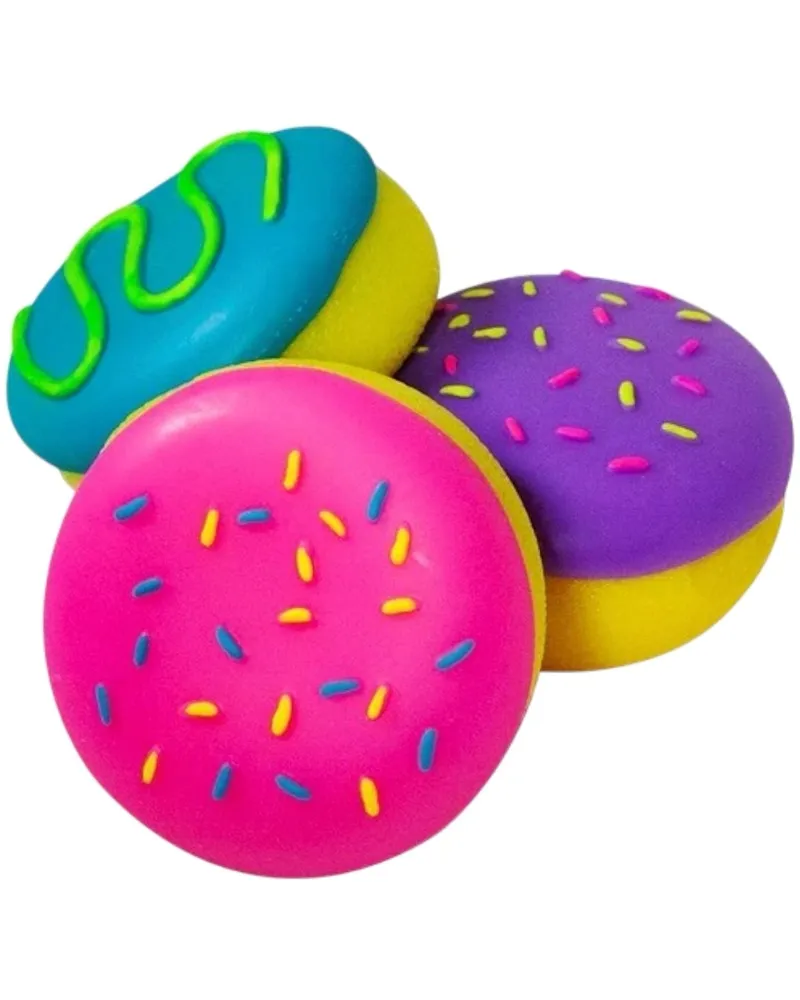 NeeDoh Jelly Dohnut Squishy Fidget Toy (Set of 3) Blue/ Pink/ Purple