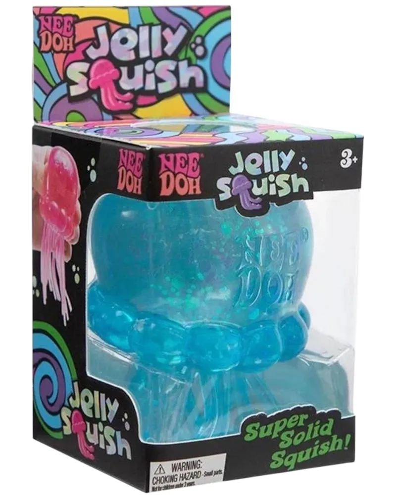 NeeDoh JellySquish Squishy Fidget Toy Blue