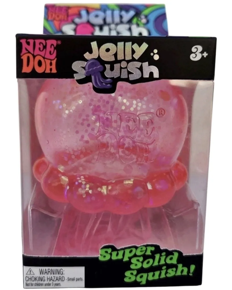 NeeDoh JellySquish Squishy Fidget Toy Pink