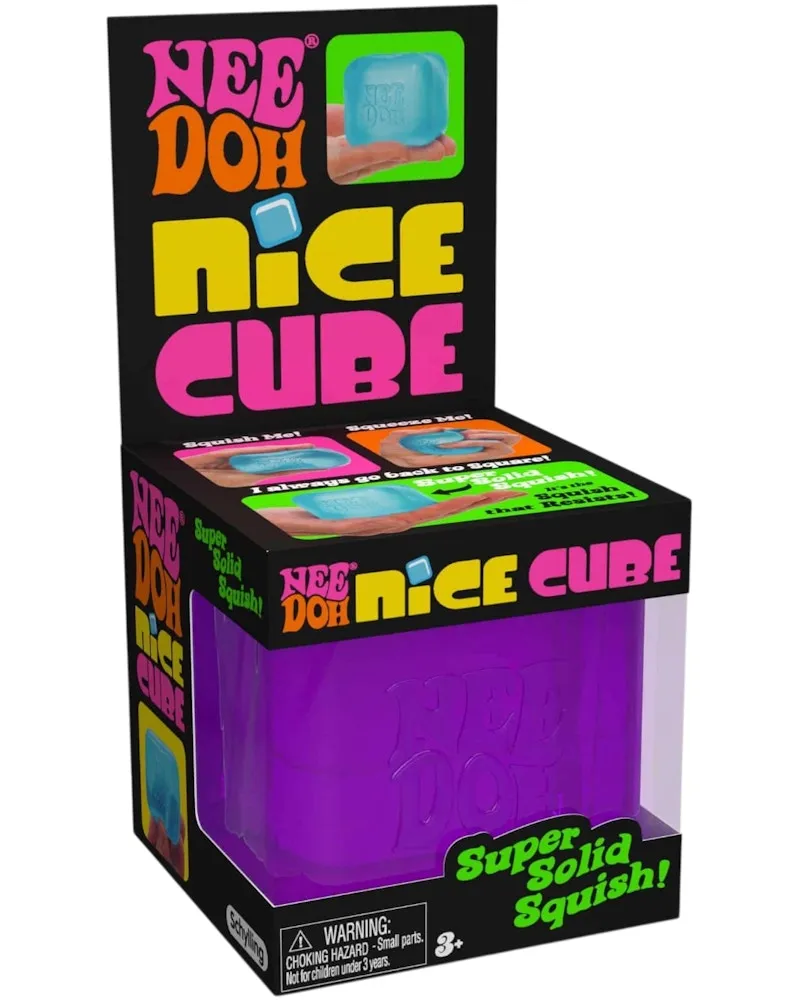 NeeDoh Nice Cube Squishy Fidget Toy Purple