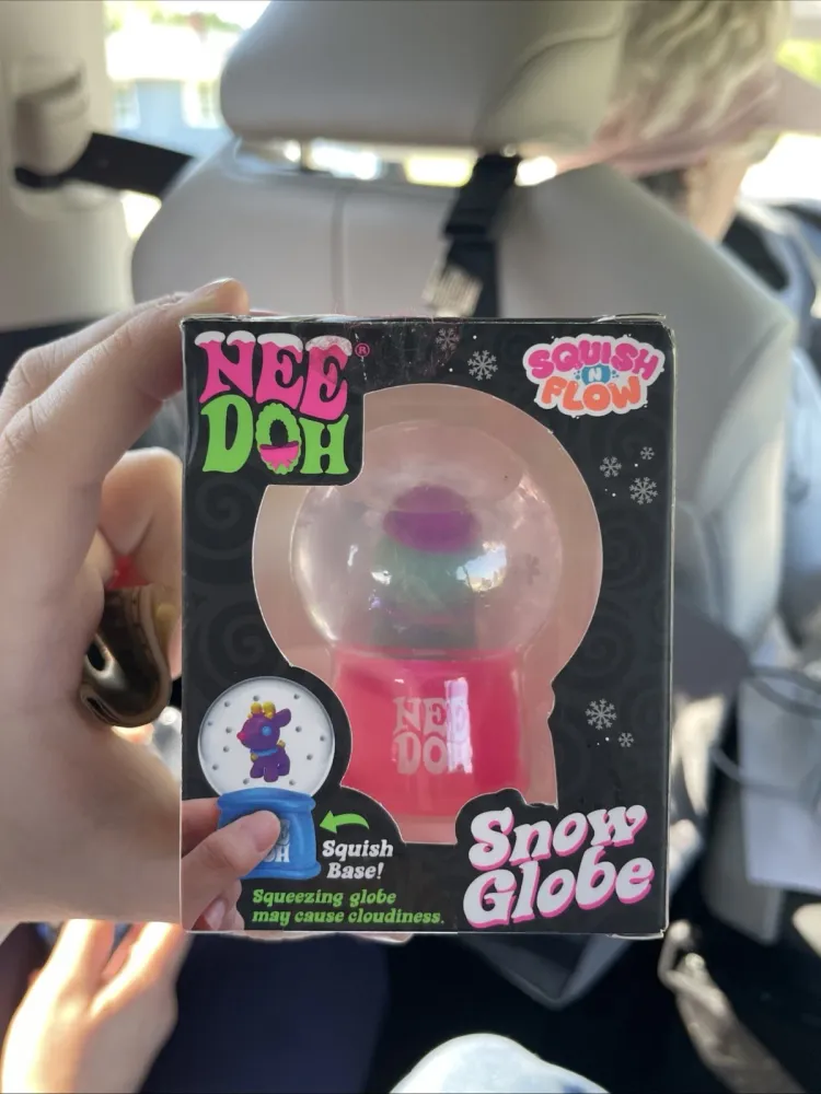NeeDoh Snow Globe with Penguin