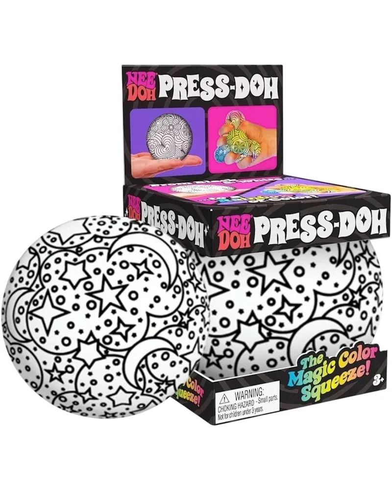 NeeDoh Stars and Moon Press-Doh Squishy Fidget Toy