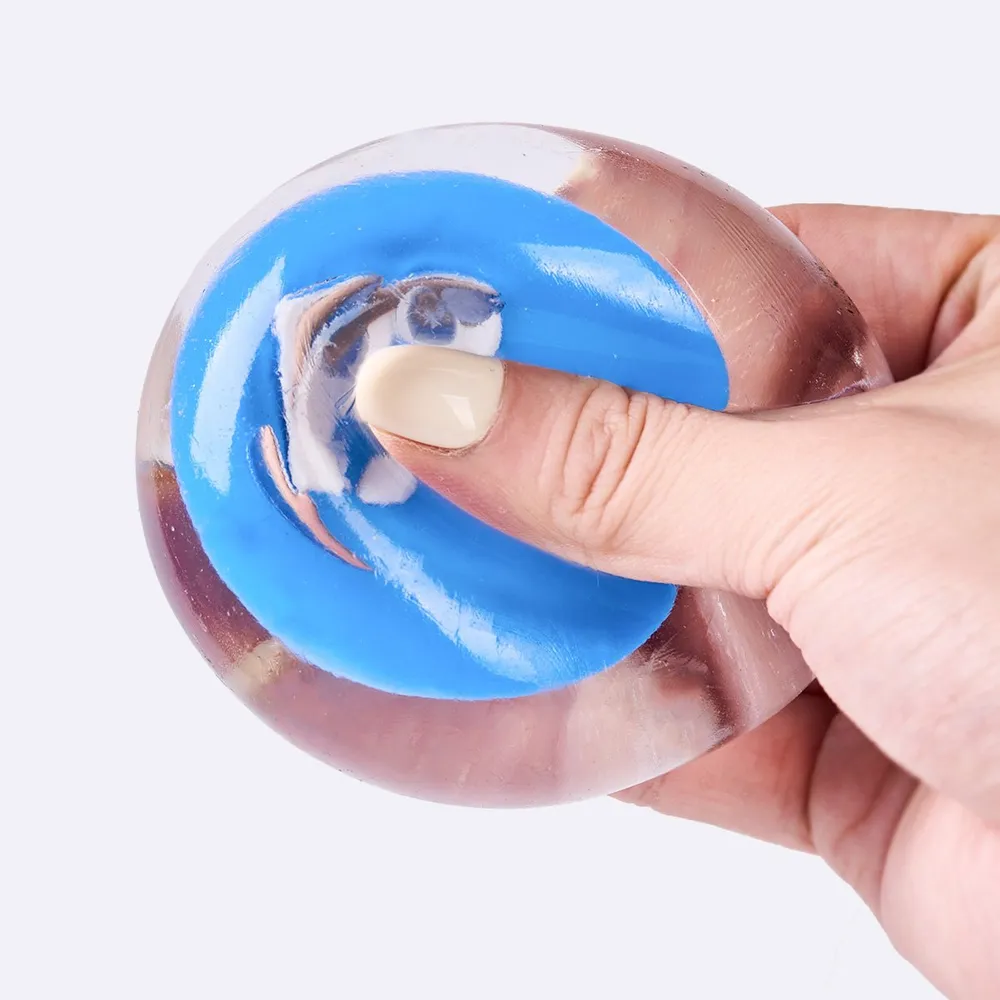 Nested Crystal Blue M&M Taba Squishy — photo 2